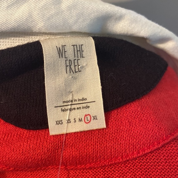 Free People Party Polo Oversized Crop Long Sleeve Top - Picture 8 of 11